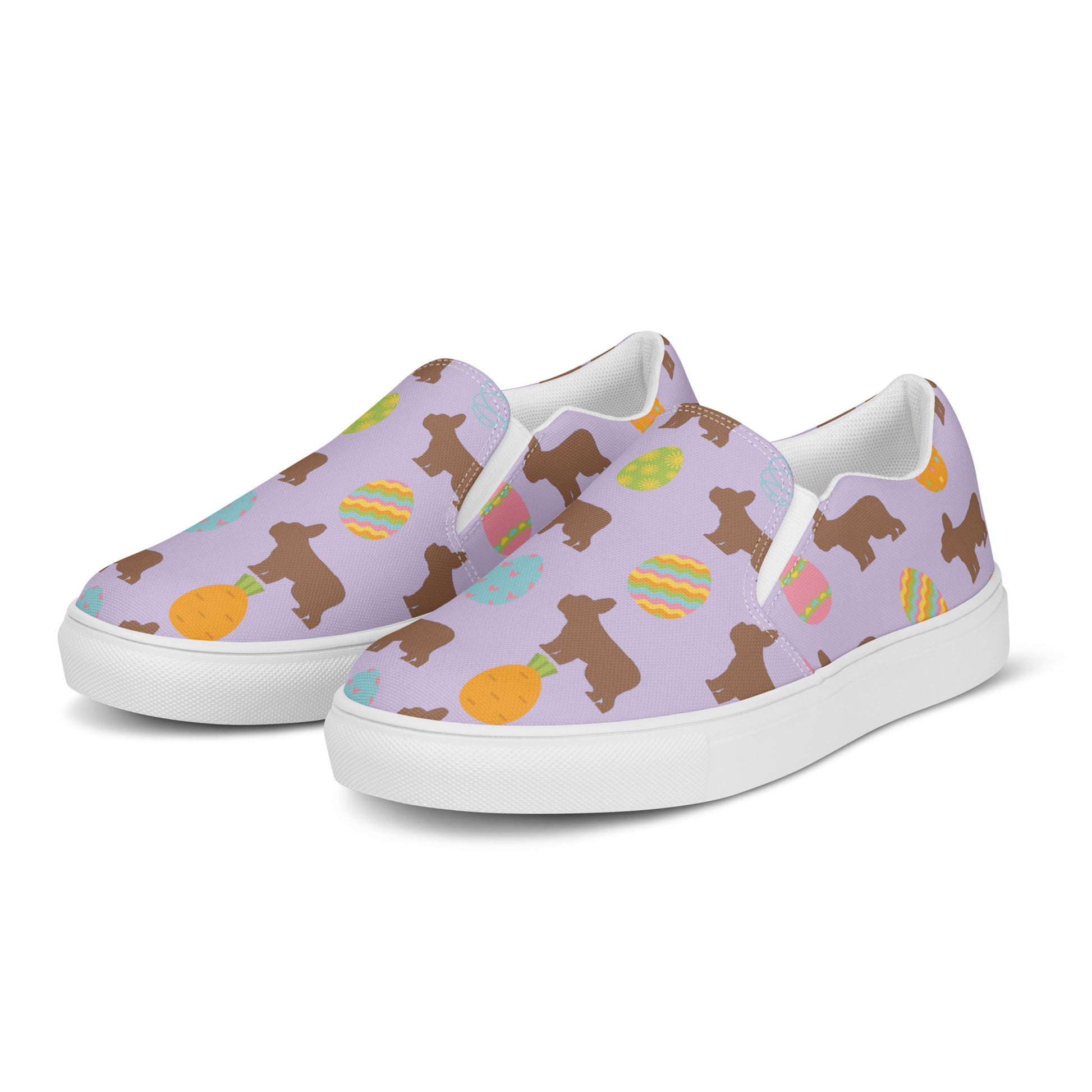 Spring Time Frenchie Women’s slip-on canvas shoes - Finleys Online