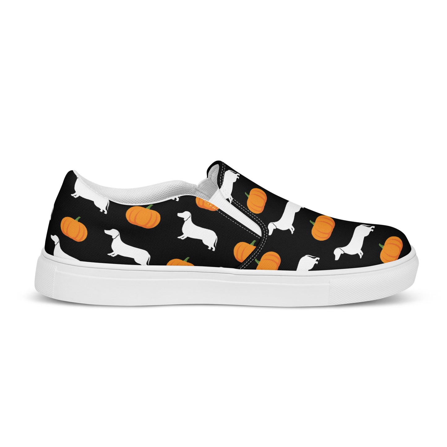 Dachshund Halloween Women’s slip-on canvas shoes - Finleys Online