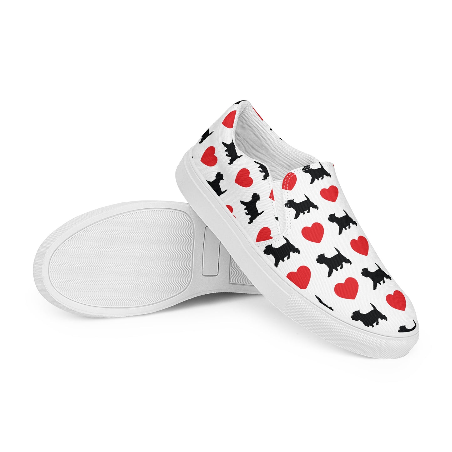 Westie Love Women’s slip-on canvas shoes - Finleys Online