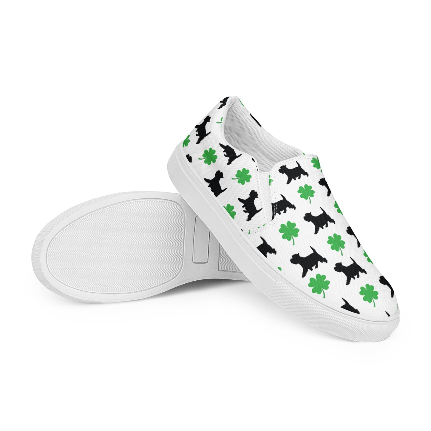 Lucky Westie Women’s slip-on canvas shoes - Finleys Online